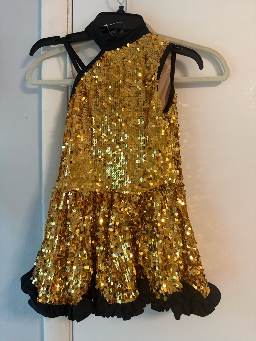 Girls gold/black Weismann costume